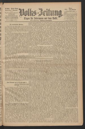 Volks-Zeitung vom 07.11.1878