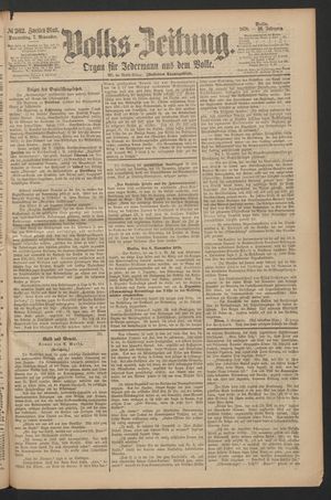 Volks-Zeitung vom 07.11.1878