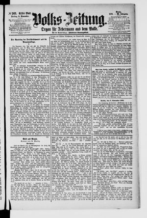 Volks-Zeitung vom 08.11.1878