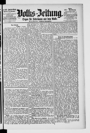 Volks-Zeitung vom 10.11.1878