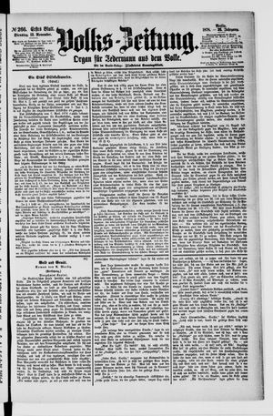 Volks-Zeitung on Nov 12, 1878