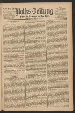 Volks-Zeitung on Nov 12, 1878