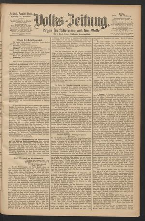 Volks-Zeitung on Nov 12, 1878