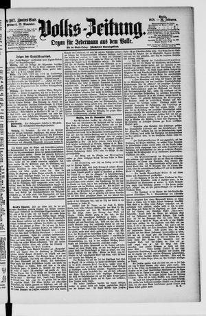 Volks-Zeitung vom 13.11.1878