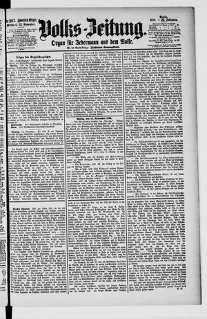 Volks-Zeitung vom 13.11.1878
