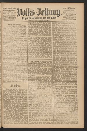 Volks-Zeitung vom 13.11.1878