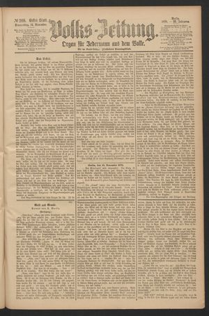 Volks-Zeitung on Nov 14, 1878