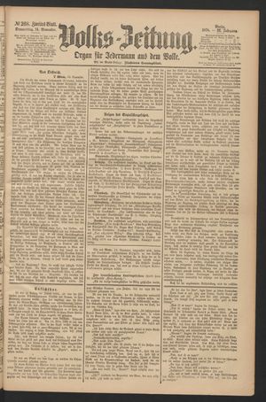 Volks-Zeitung on Nov 14, 1878