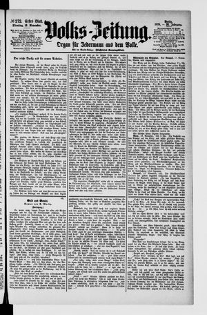 Volks-Zeitung on Nov 19, 1878
