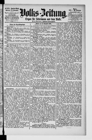 Volks-Zeitung on Nov 19, 1878