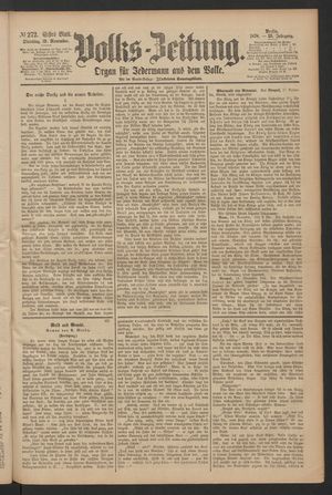 Volks-Zeitung on Nov 19, 1878