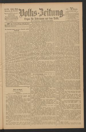 Volks-Zeitung vom 23.11.1878