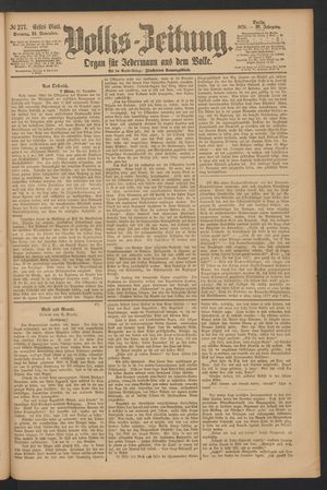 Volks-Zeitung on Nov 24, 1878