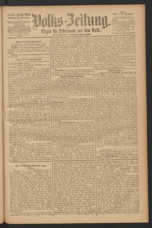 Volks-Zeitung on Nov 24, 1878