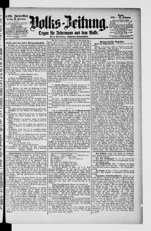 Volks-Zeitung vom 29.11.1878