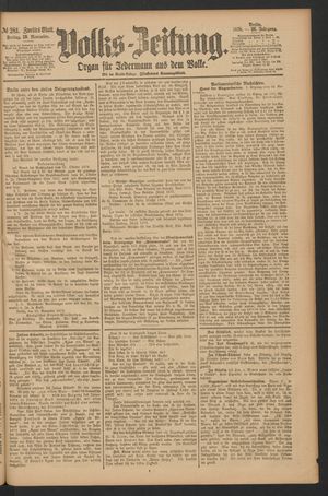 Volks-Zeitung vom 29.11.1878