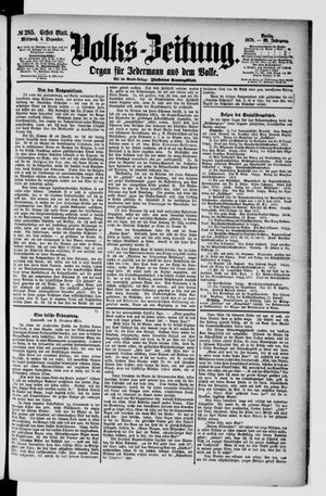 Volks-Zeitung vom 04.12.1878
