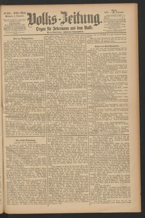 Volks-Zeitung vom 04.12.1878