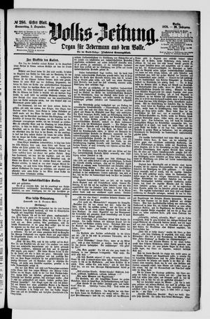 Volks-Zeitung vom 05.12.1878