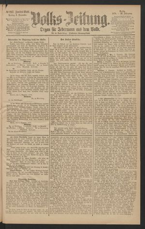 Volks-Zeitung on Dec 6, 1878