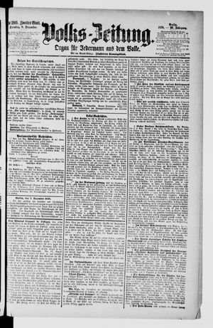 Volks-Zeitung vom 08.12.1878