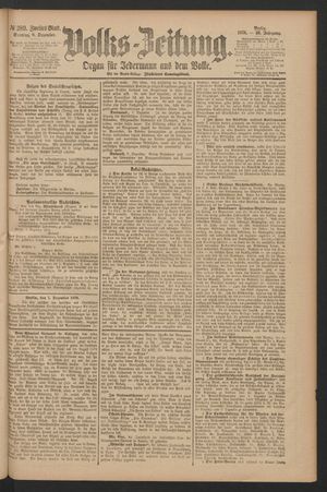 Volks-Zeitung vom 08.12.1878