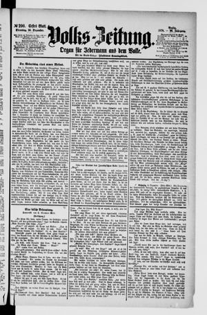 Volks-Zeitung vom 10.12.1878