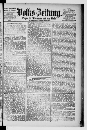 Volks-Zeitung vom 10.12.1878