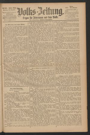 Volks-Zeitung vom 10.12.1878