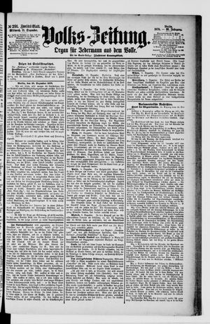 Volks-Zeitung vom 11.12.1878