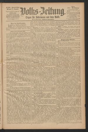 Volks-Zeitung vom 11.12.1878