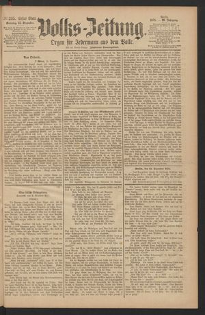 Volks-Zeitung vom 15.12.1878