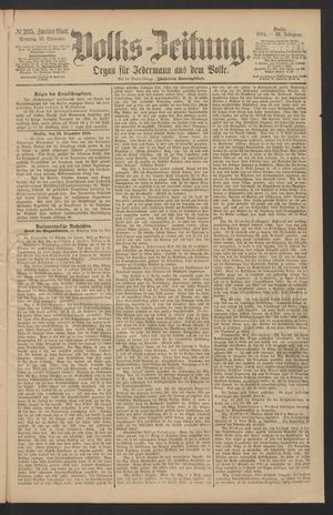 Volks-Zeitung vom 15.12.1878