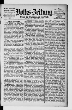Volks-Zeitung on Dec 19, 1878