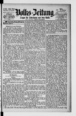 Volks-Zeitung vom 21.12.1878