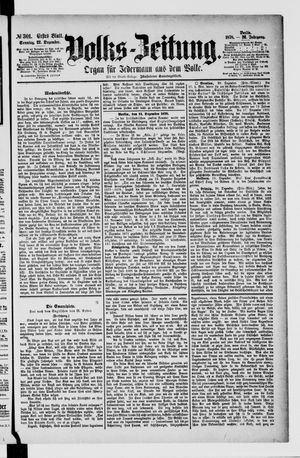 Volks-Zeitung on Dec 22, 1878