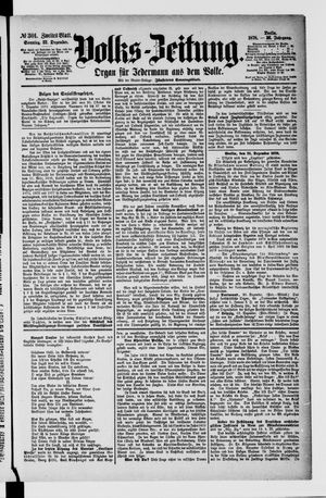 Volks-Zeitung on Dec 22, 1878