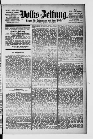 Volks-Zeitung vom 29.12.1878