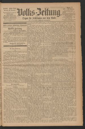 Volks-Zeitung vom 29.12.1878