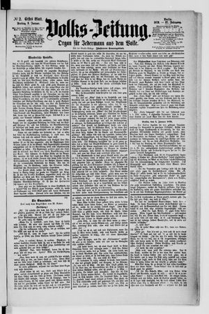 Volks-Zeitung vom 03.01.1879