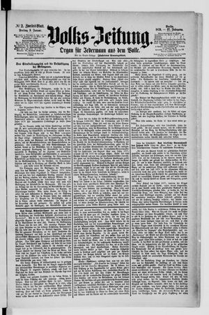 Volks-Zeitung vom 03.01.1879