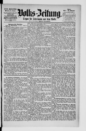 Volks-Zeitung vom 15.01.1879