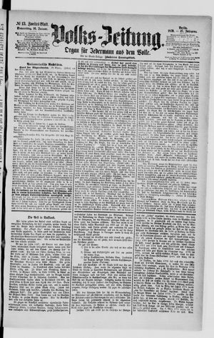Volks-Zeitung on Jan 16, 1879