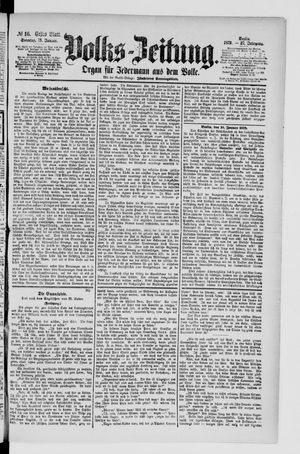Volks-Zeitung vom 19.01.1879