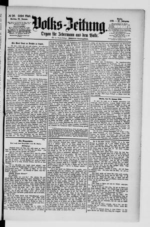 Volks-Zeitung vom 24.01.1879