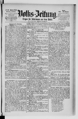 Volks-Zeitung vom 04.02.1879