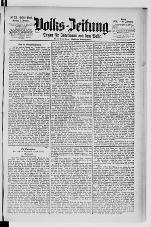 Volks-Zeitung vom 07.02.1879