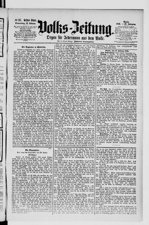 Volks-Zeitung vom 13.02.1879
