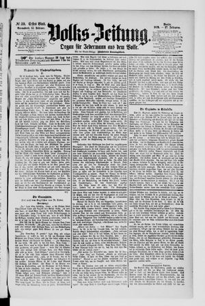 Volks-Zeitung vom 15.02.1879