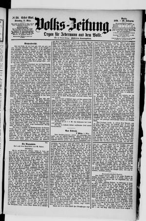 Volks-Zeitung vom 11.03.1879